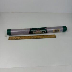 1 Vtg Cross Stitch Charles Craft Fiddlers Cloth 14 Count 15x18in Lilac Purple